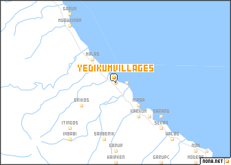 map of Yedikum Villages