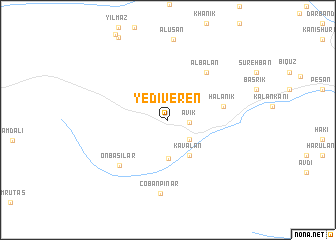 map of Yediveren