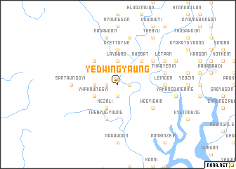 map of Yedwingyaung