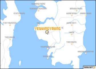 map of Yedwingyaung