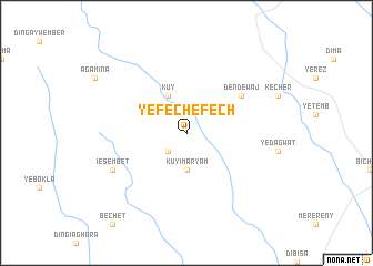 map of Yefechʼefechʼ
