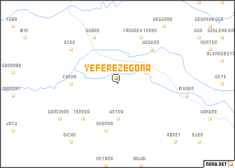 map of Yeferezē Gona