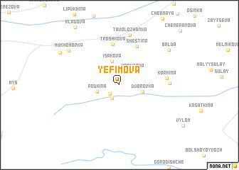 map of Yefimova