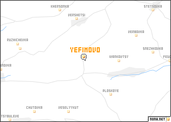 map of Yefimovo