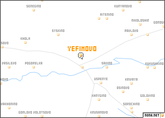 map of Yefimovo