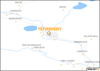 map of Yefimovskiy