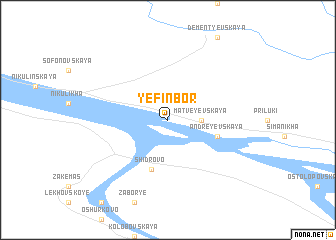 map of Yefin Bor