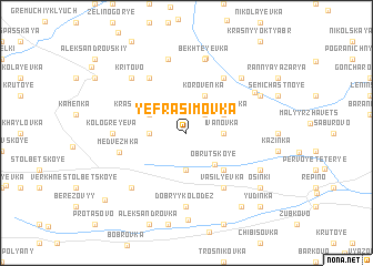 map of Yefrasimovka