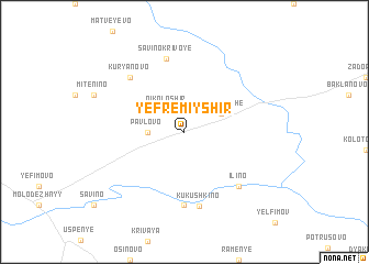map of Yefremiy Shir\