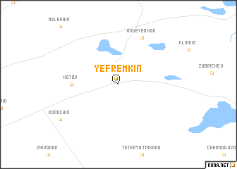 map of Yefremkin