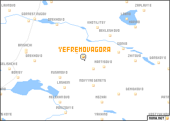 map of Yefremova Gora