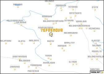 map of Yefremova