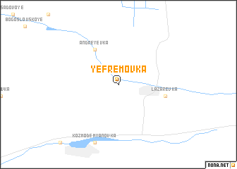 map of Yefremovka