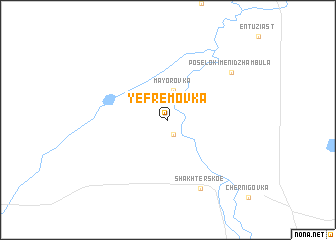 map of (( Yefremovka ))