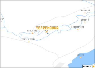 map of Yefremovka