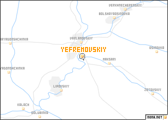 map of Yefremovskiy