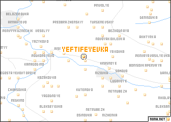 map of Yeftifeyevka