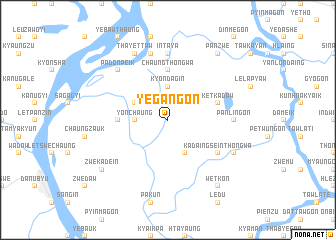 map of Yegangon