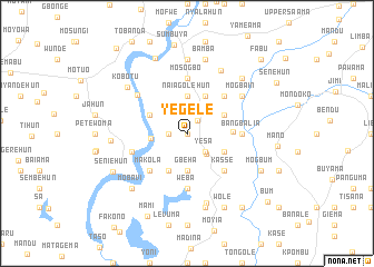 map of Yegele
