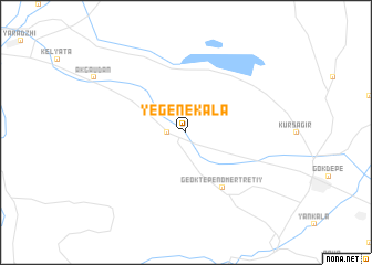 map of Yegene-Kala