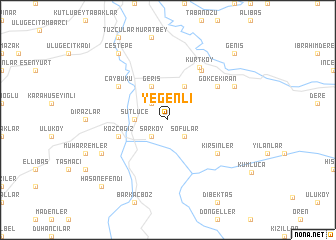 map of Yeğenli