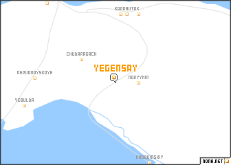 map of Yegensay