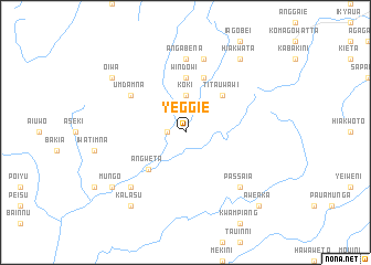 map of Yeggie