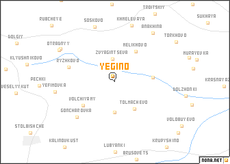 map of Yegino