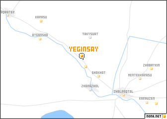 map of Yeginsay