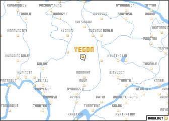 map of Yegon