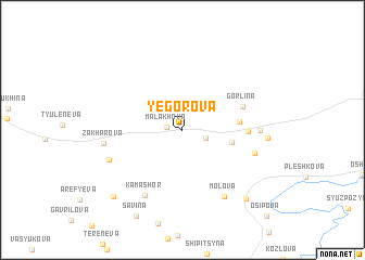 map of Yegorova