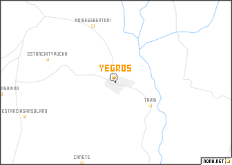 map of Yegros