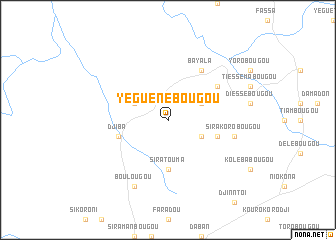 map of Yéguénébougou