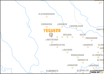 map of Yegüera