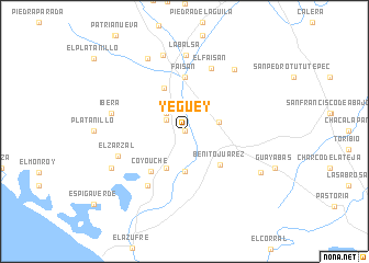 map of Yegüey