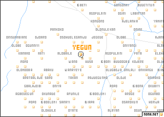 map of Yegun