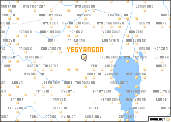 map of Yegyangon
