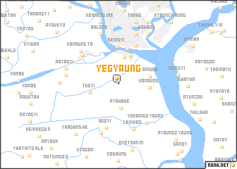 map of Yegyaung