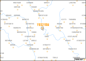 map of Yegyaw