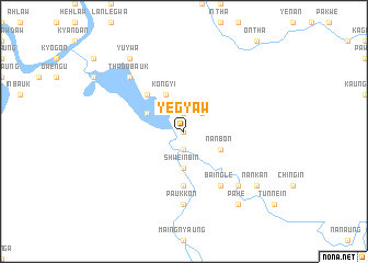 map of Yegyaw