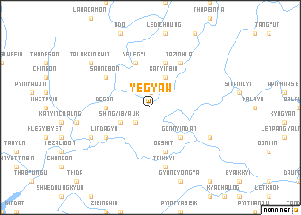 map of Yegyaw