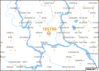 map of Yegyaw