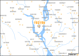 map of Yegyaw