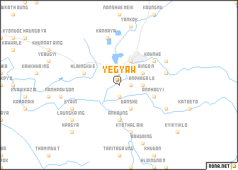 map of Ye-gyaw