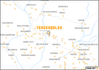 map of Yehgeh Qal‘eh