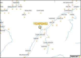 map of Yeh-po-hsi