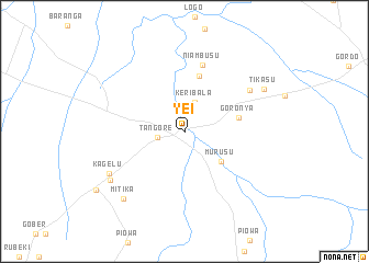 map of Yei