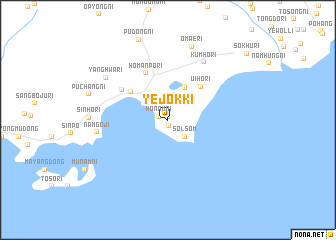 map of Yejŏkki