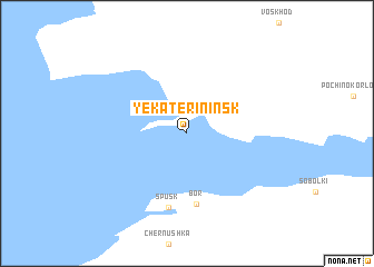 map of Yekaterininsk