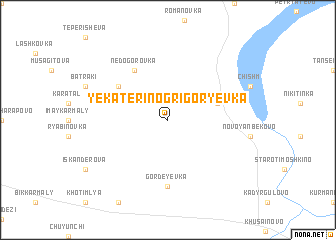 map of Yekaterino-Grigor\